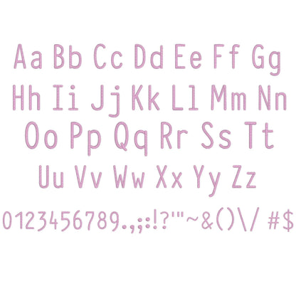 Omg 3D Puff BX Embroidery Font – Foam Alphabet (9 Sizes)