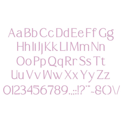 Rolanda Native BX Embroidery Font - Satin Stitch Alphabet (10 Sizes)