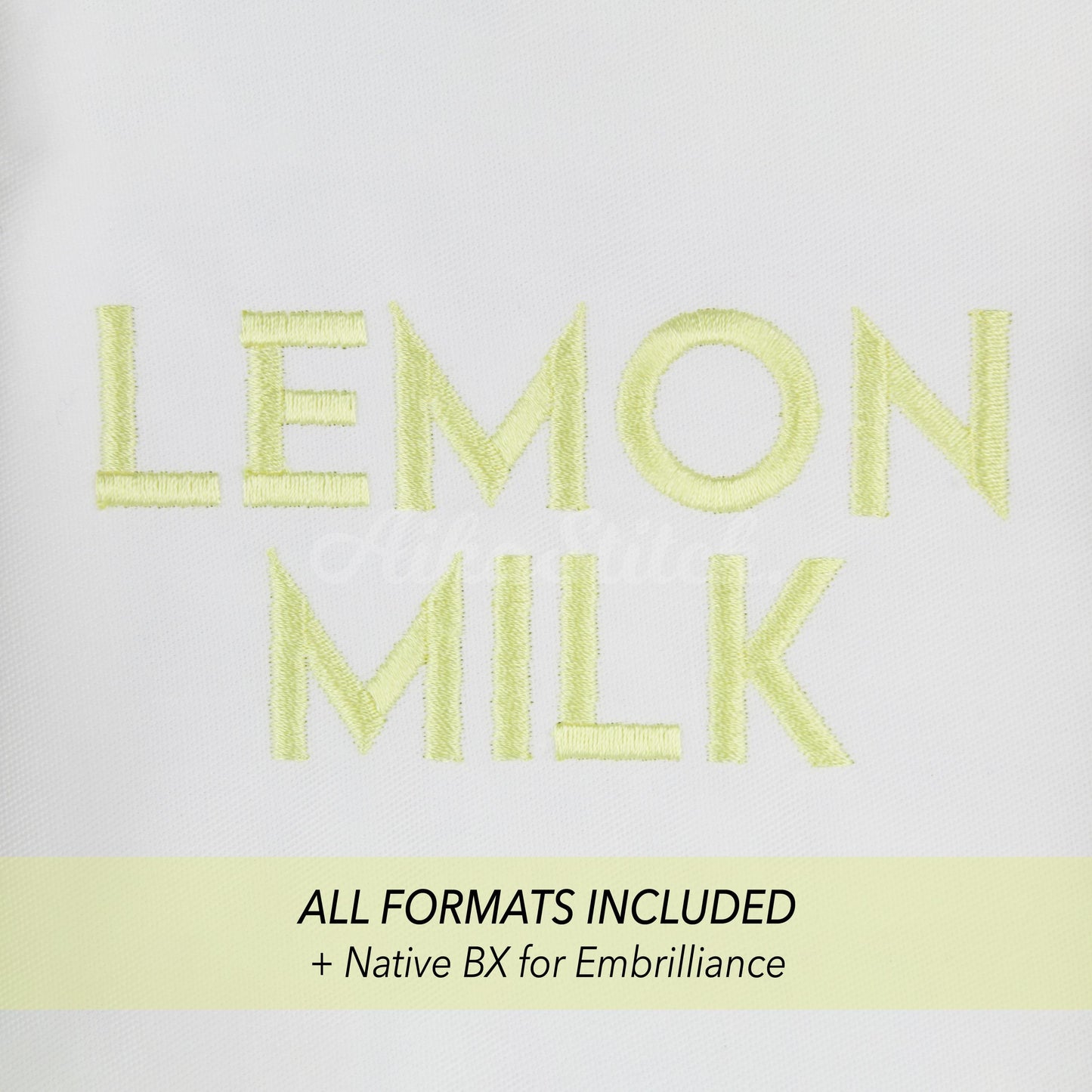 Lemon Milk Native BX Embroidery Font - Satin Stitch Alphabet (10 Sizes)