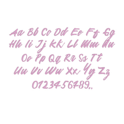 Mattilda Native BX Embroidery Font - Satin Stitch Alphabet (6 Sizes)