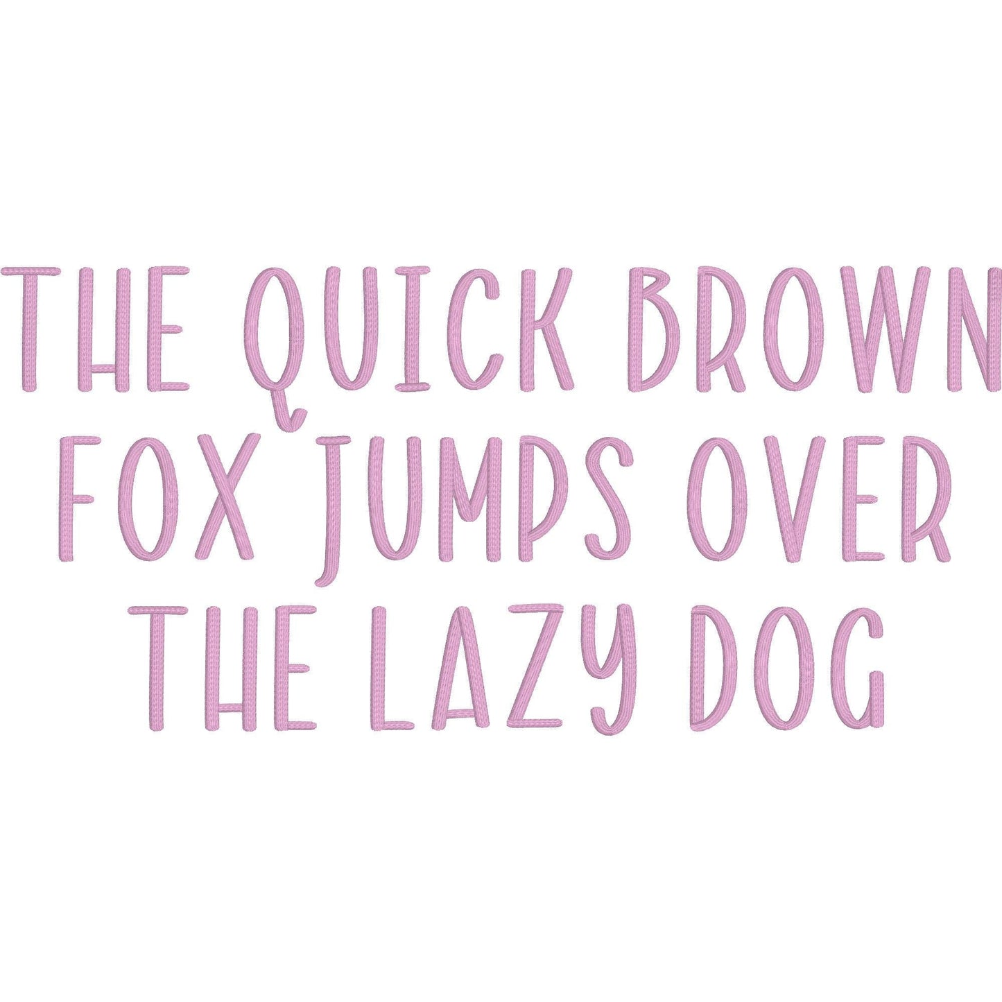 Farm 3D Puff BX Embroidery Font – Foam Alphabet (8 Sizes)