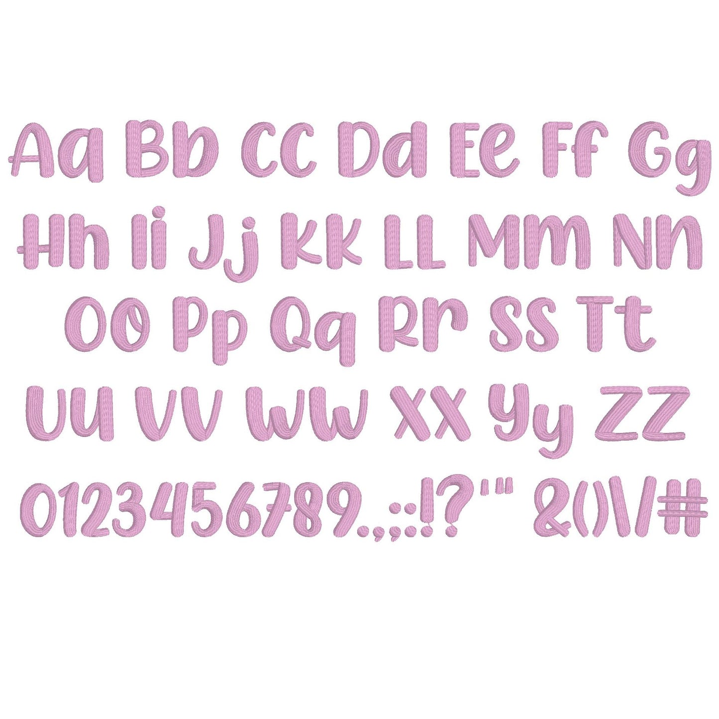 Chicken Pie Native BX Embroidery Font - Satin Stitch Alphabet (10 Sizes)