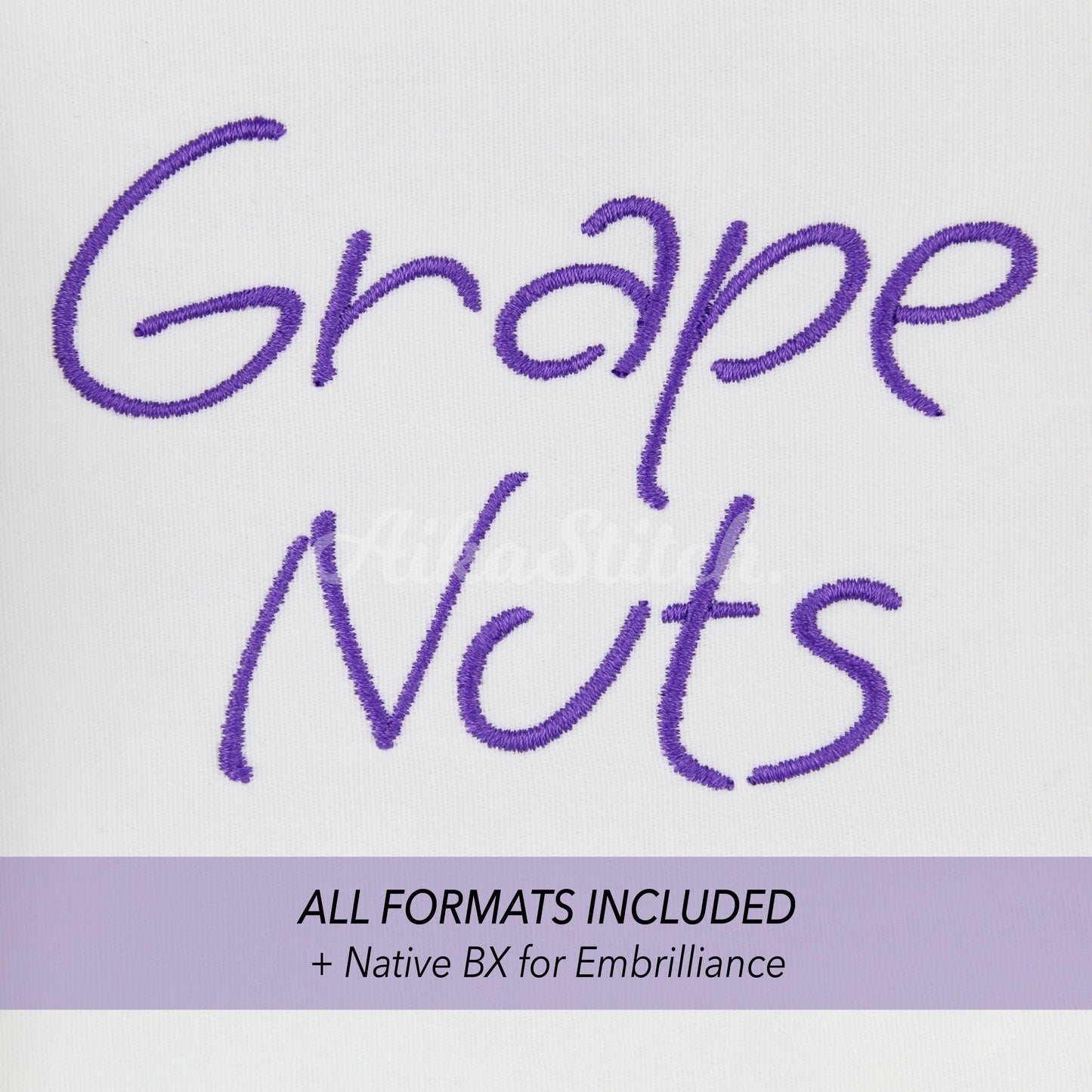 Grape Nuts Native BX Embroidery Font - Satin Stitch Alphabet (10 Sizes)