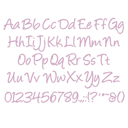 Angelina Native BX Embroidery Font - Satin Stitch Alphabet (10 Sizes)