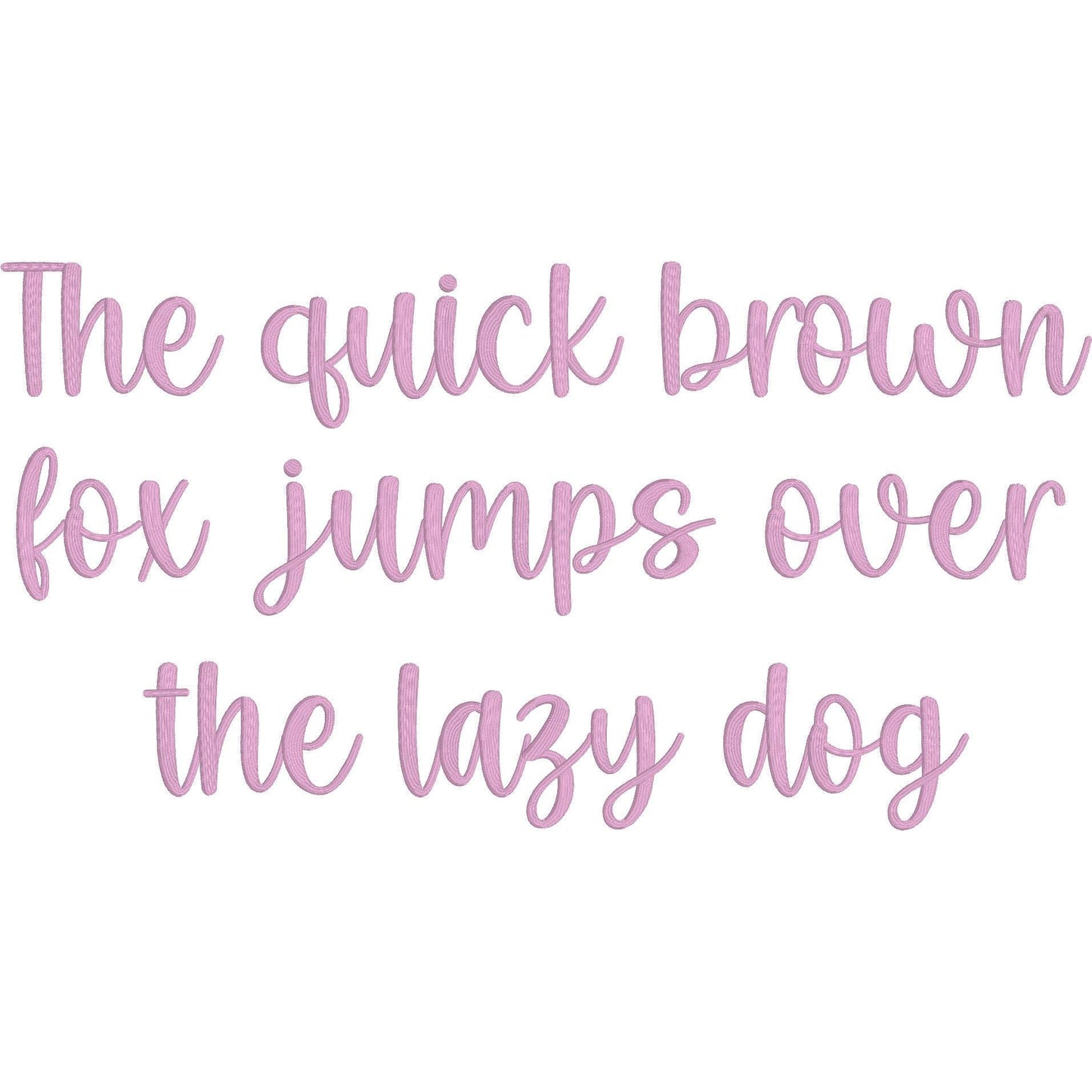 Latte Native BX Embroidery Font - Satin Stitch Alphabet (11 Sizes)