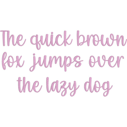 Latte Native BX Embroidery Font - Satin Stitch Alphabet (11 Sizes)