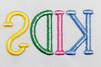 Kids 3D Puff Native BX Embroidery Font – Foam Alphabet (8 Sizes)