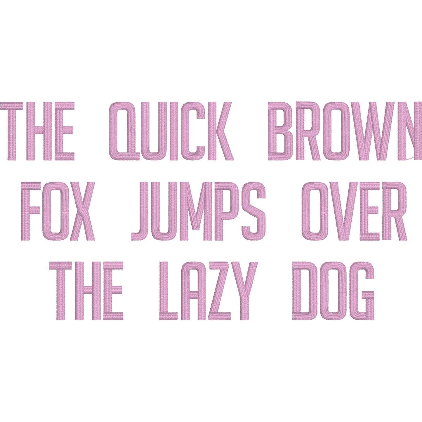 Bonk Native BX Embroidery Font - Satin Stitch Alphabet (11 Sizes)