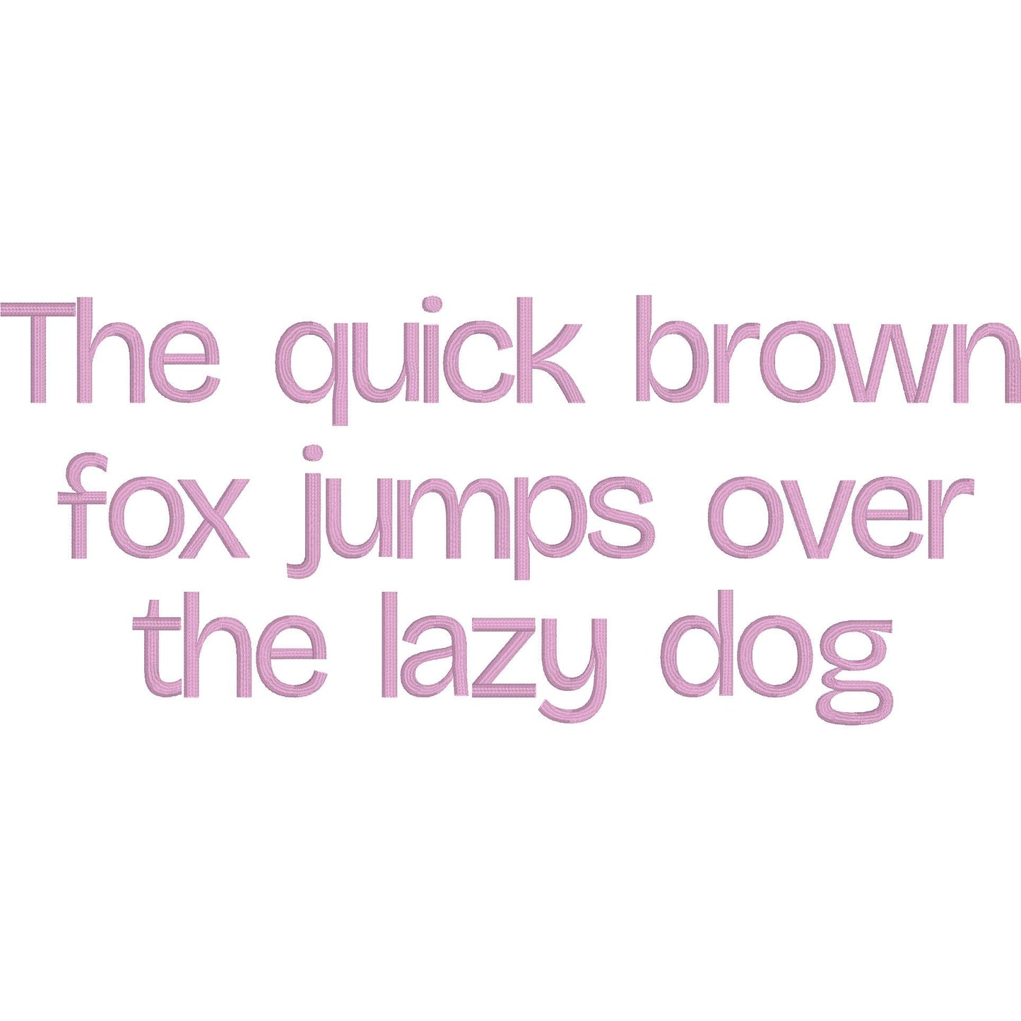 Bru Native BX Embroidery Font - Satin Stitch Alphabet (11 Sizes)