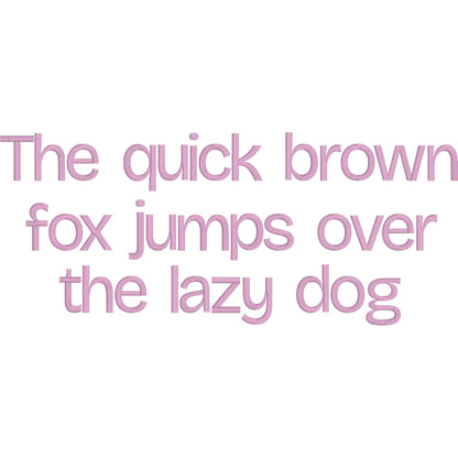 Bru Native BX Embroidery Font - Satin Stitch Alphabet (11 Sizes)