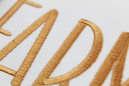 Farm Native BX Embroidery Font - Satin Stitch Alphabet (11 Sizes)