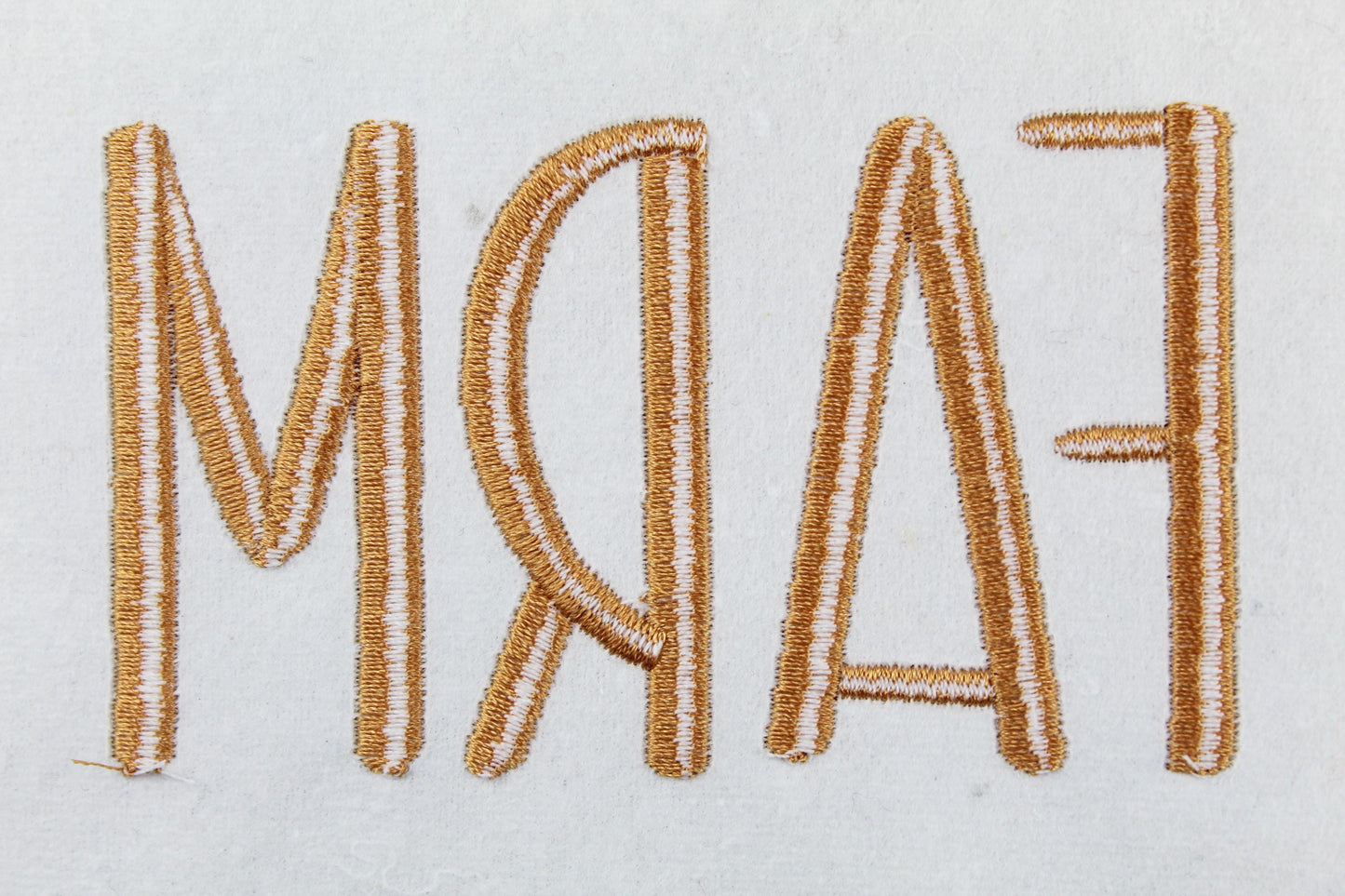Farm Native BX Embroidery Font - Satin Stitch Alphabet (11 Sizes)
