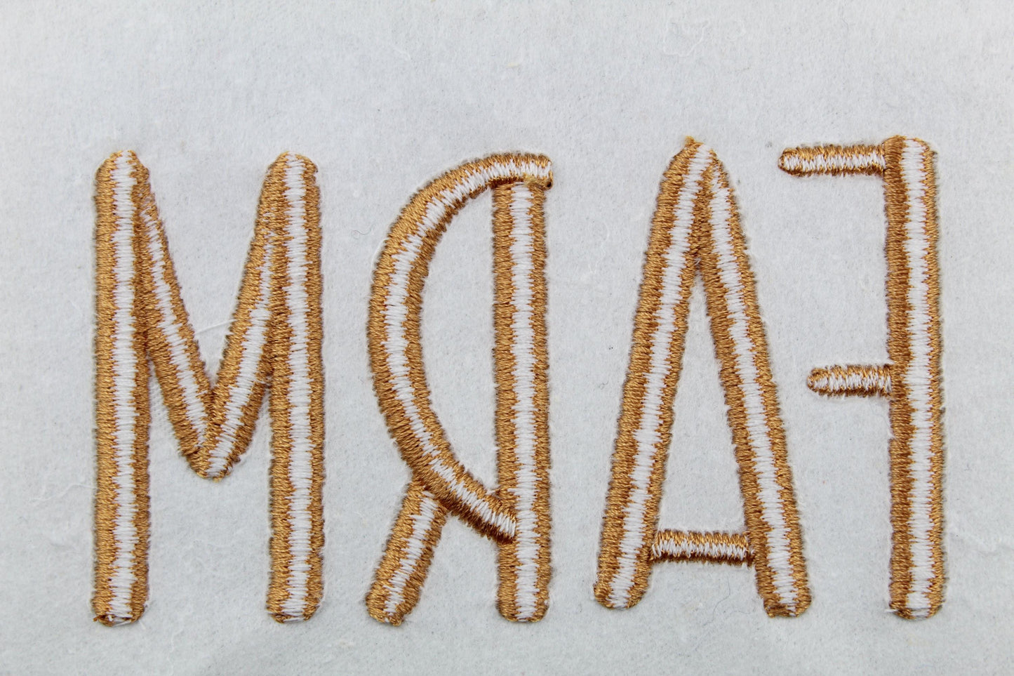 Farm 3D Puff BX Embroidery Font – Foam Alphabet (8 Sizes)