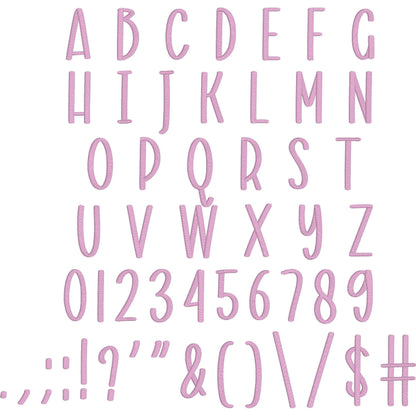 Farm 3D Puff BX Embroidery Font – Foam Alphabet (8 Sizes)