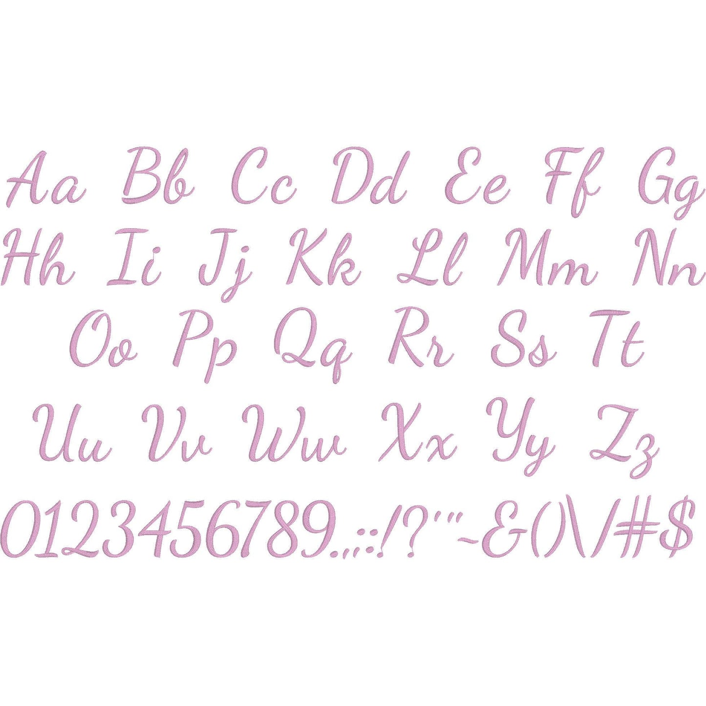 Dance Native BX Embroidery Font - Satin Stitch Alphabet (11 Sizes)