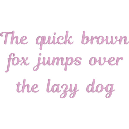 Magnolia Native BX Embroidery Font - Satin Stitch Alphabet (11 Sizes)