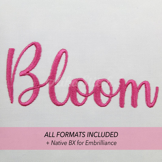 Cailyn Native BX Embroidery Font - Satin Stitch Alphabet (11 Sizes)