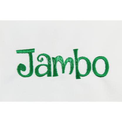 Jambo Fancy Curly Embroidery Font | Native BX Included