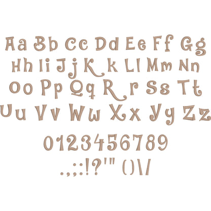 Jambo Fancy Curly Embroidery Font | Native BX Included