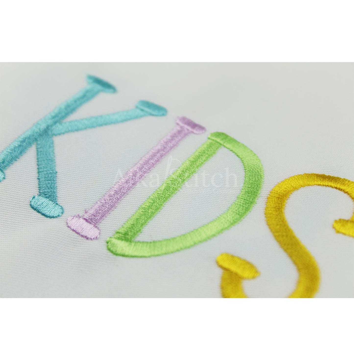 Kids Rounded Sans Serif Embroidery Font | Native BX Included