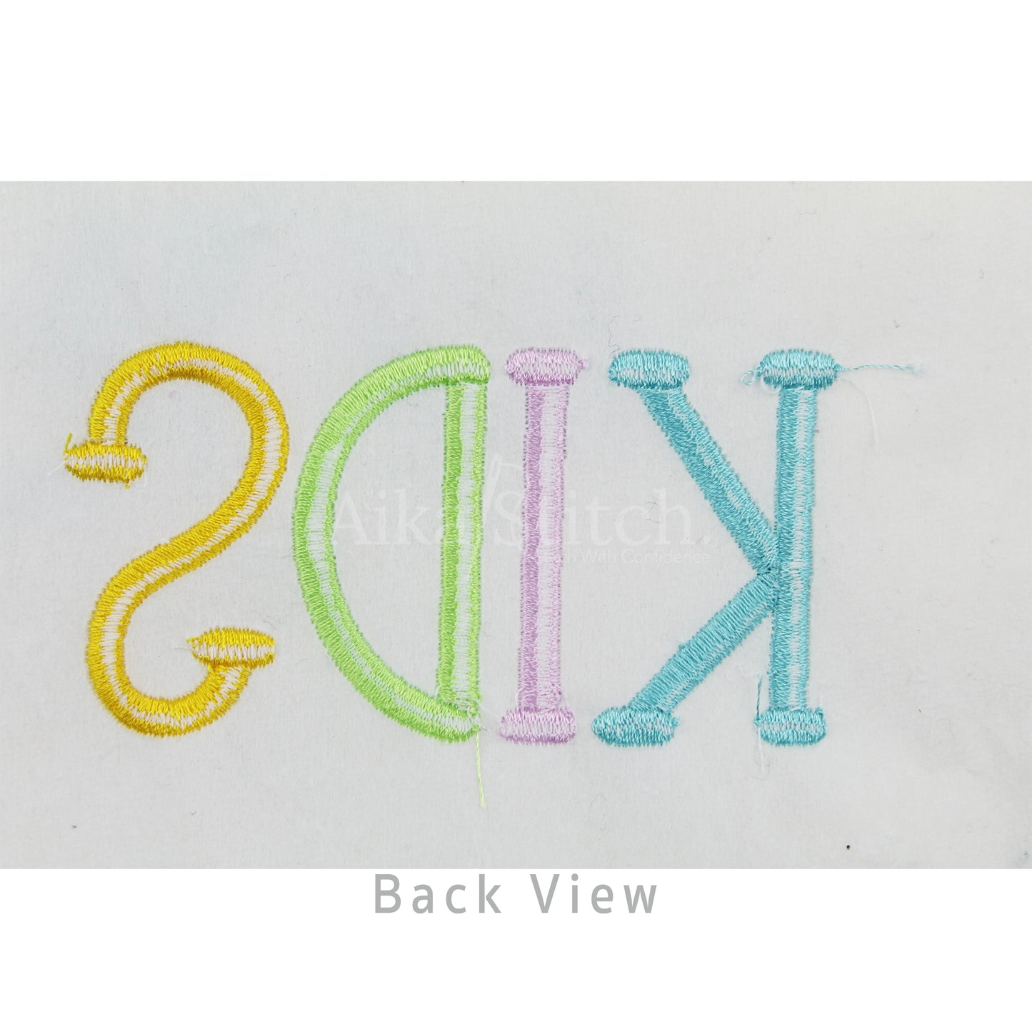 Kids Rounded Sans Serif Embroidery Font | Native BX Included