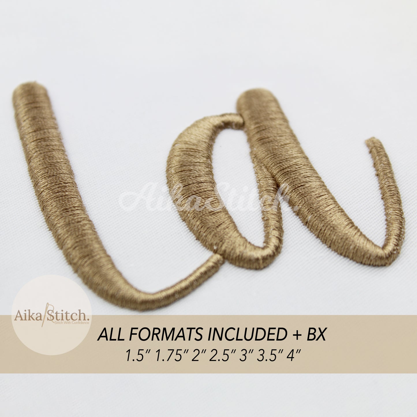 Latte 3D Puff BX Embroidery Font – Foam Alphabet (7 Sizes)
