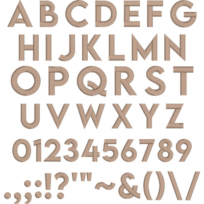 Lemon Milk Basic Neutral Bold Embroidery Font | Native BX Included