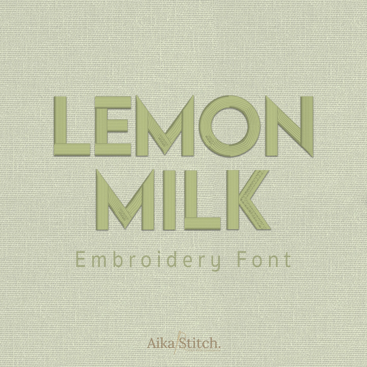 Lemon Milk Basic Neutral Bold Embroidery Font | Native BX Included
