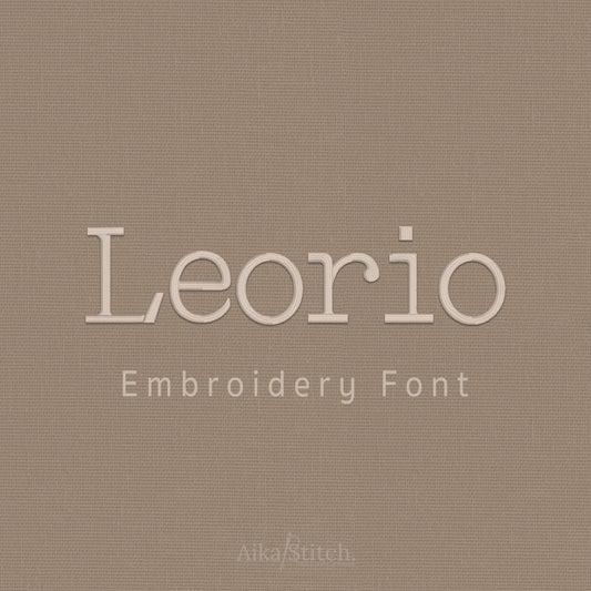 Loerio Classic Typewriter Embroidery Font | Native BX Included