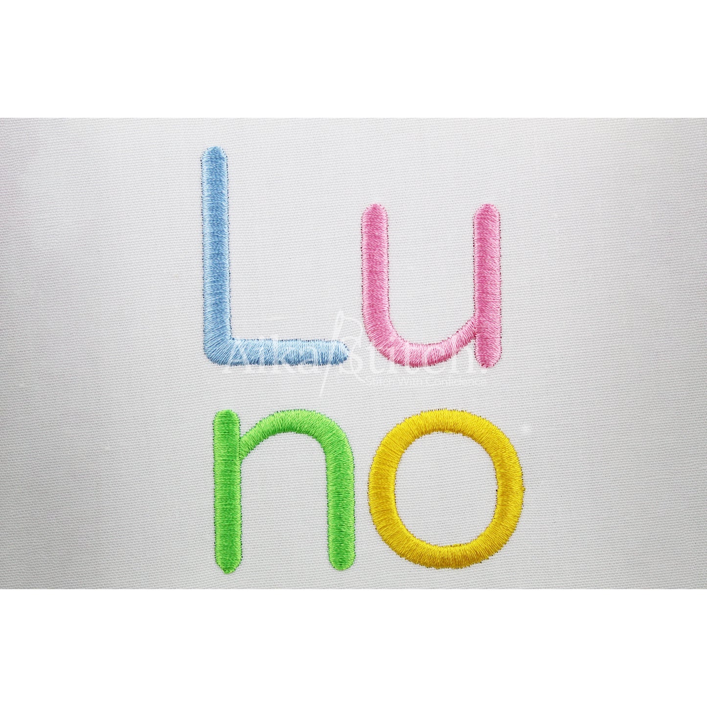 Luno Basic Rounded Embroidery Font | Native BX Included