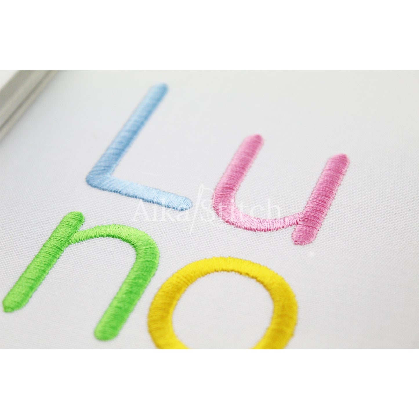 Luno Basic Rounded Embroidery Font | Native BX Included
