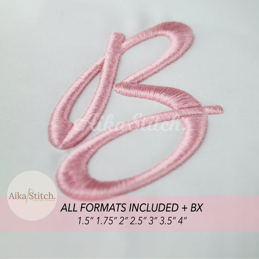 Marck 3D Puff BX Embroidery Font – Foam Alphabet (7 Sizes)