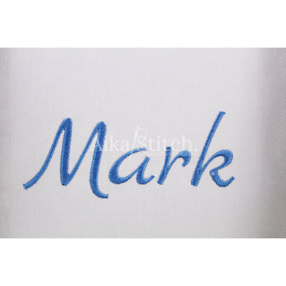Mark Script Handwritten Embroidery Font | Native BX Included