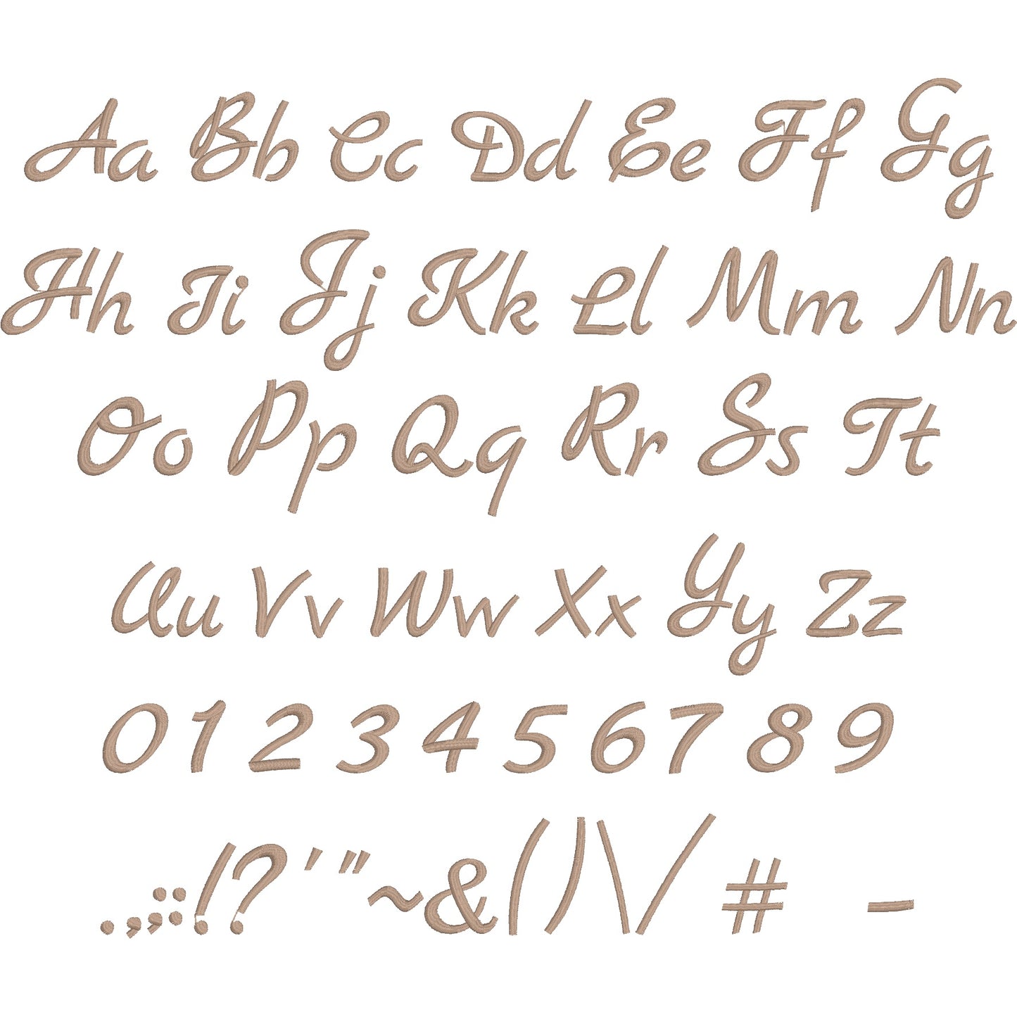 Mark Script Handwritten Embroidery Font | Native BX Included