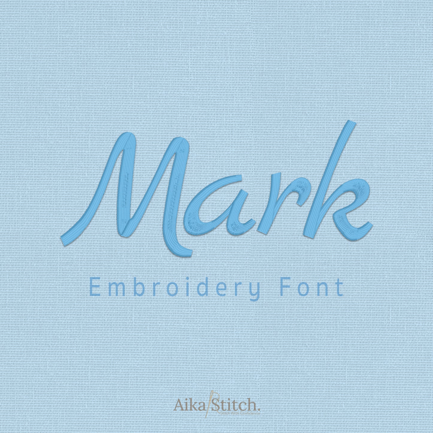 Mark Script Handwritten Embroidery Font | Native BX Included
