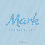 Mark Script Handwritten Embroidery Font | Native BX Included