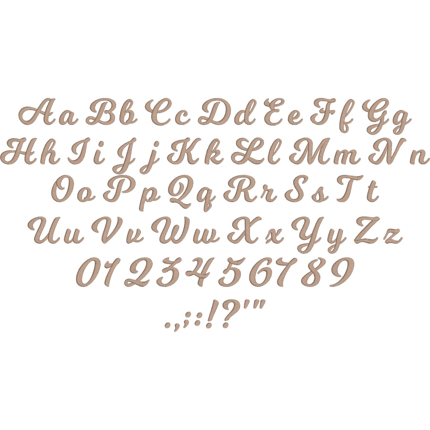 MilkShake Script Handwritten Embroidery Font | Native BX Included