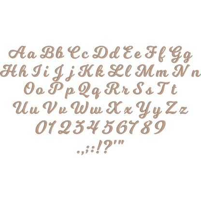 MilkShake Script Handwritten Embroidery Font | Native BX Included