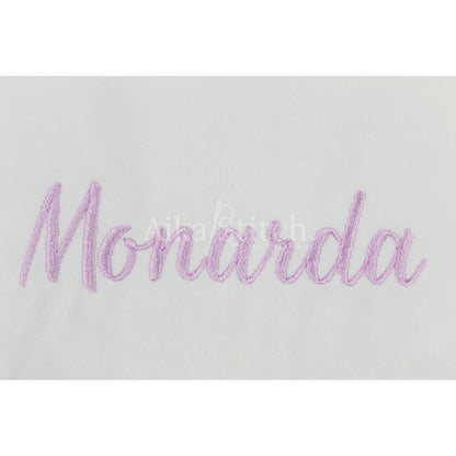 Monarda Script Elegant Embroidery Font | Native BX Included