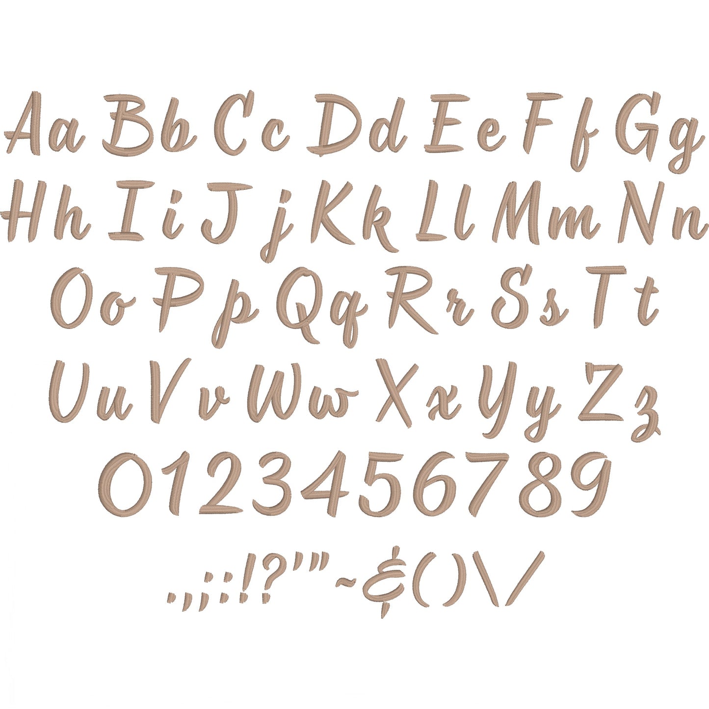 Monarda Script Elegant Embroidery Font | Native BX Included