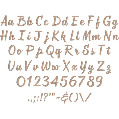 Monarda Script Elegant Embroidery Font | Native BX Included