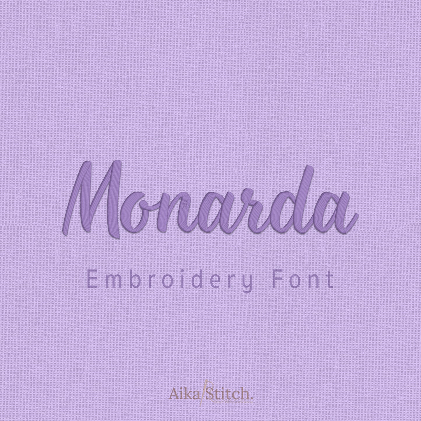 Monarda Script Elegant Embroidery Font | Native BX Included