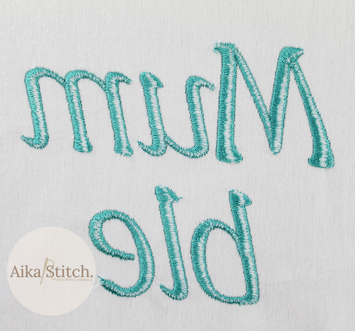Mumble Native BX Embroidery Font - Satin Stitch Alphabet (11 Sizes)