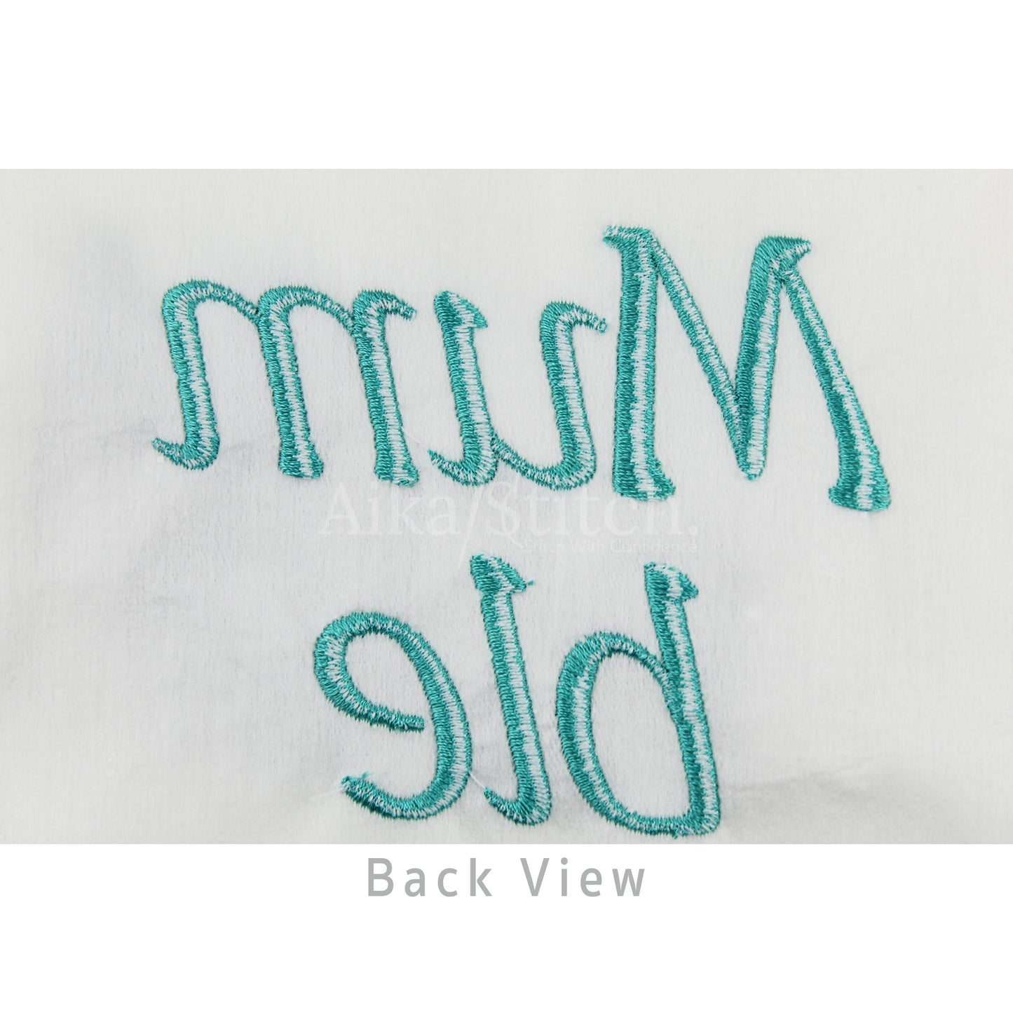 Mumble Modern Italic Embroidery Font | Native BX Included