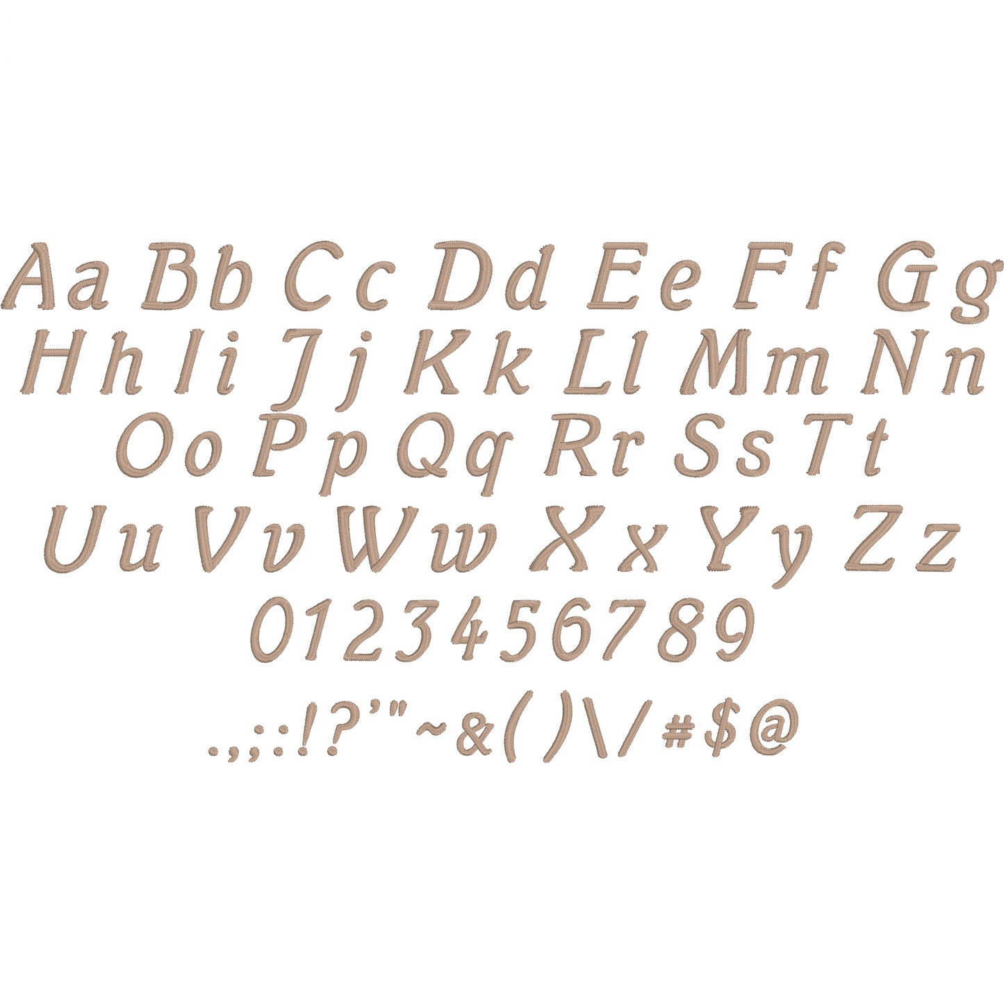 Mumble Modern Italic Embroidery Font | Native BX Included