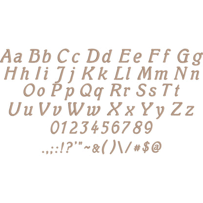 Mumble Modern Italic Embroidery Font | Native BX Included
