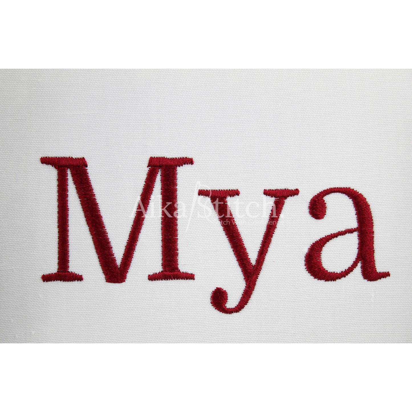 Mya Native BX Embroidery Font - Satin Stitch Alphabet (9 Sizes)