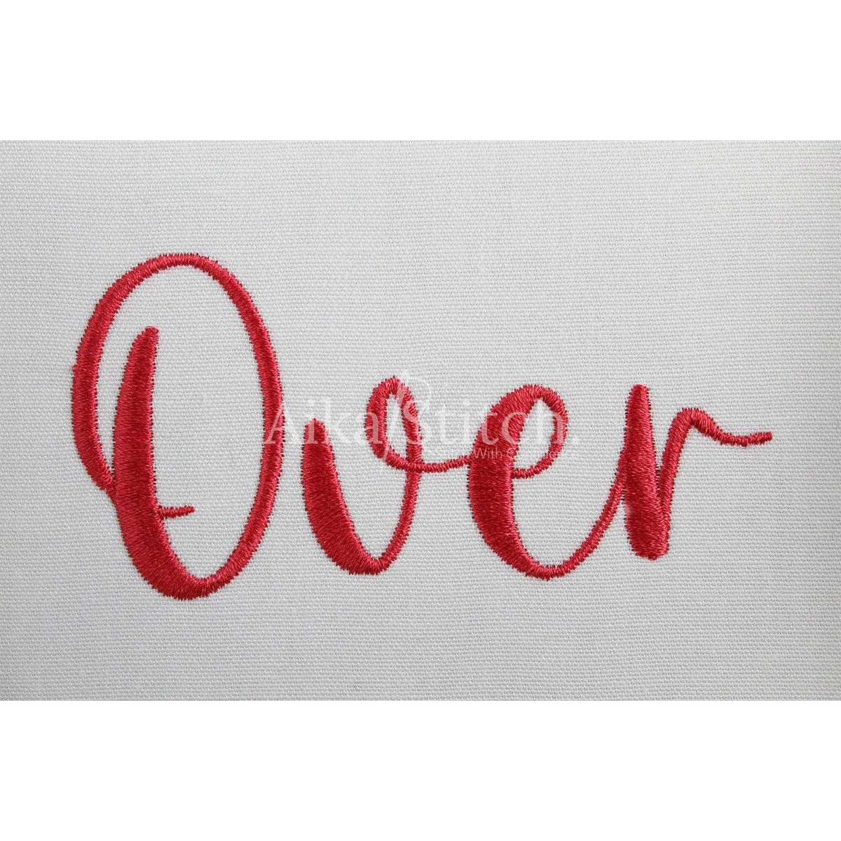 Overthink Handwritten Script Embroidery Font