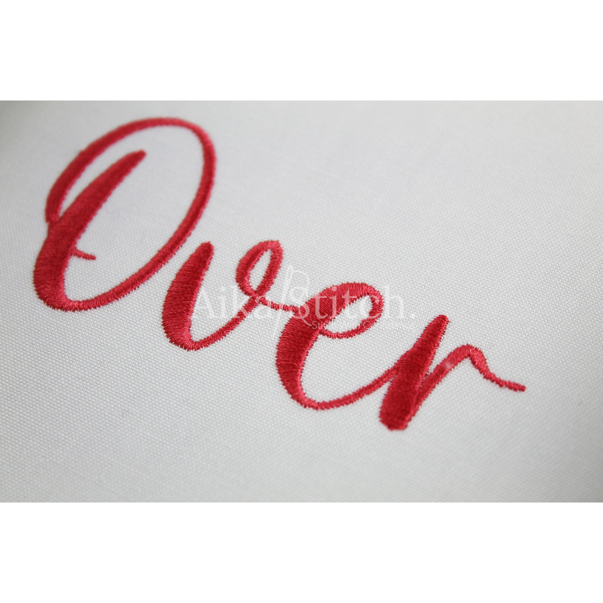 Overthink Handwritten Script Embroidery Font