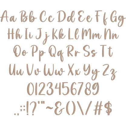 Overthink Handwritten Script Embroidery Font